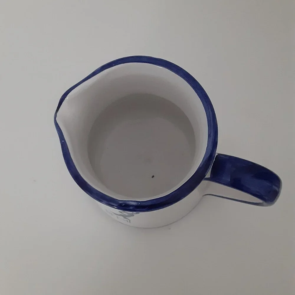 REMI limited edition hand painted in Italy - ceramic milk jug